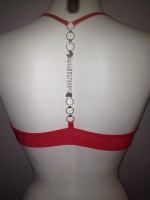 Lenceria con piedras roja. Ref: 2