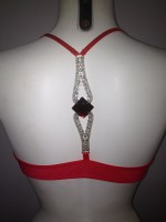 Lenceria con piedras roja. Ref: 13