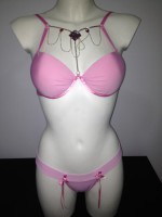 Lenceria con piedras rosa. Ref: 8