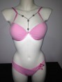 Lenceria con piedras rosa. Ref: 4