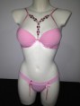 Lenceria con piedras rosa. Ref: 5